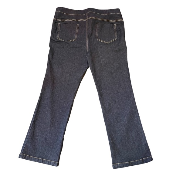 STRETCH DARK BLUE WOMENS JEANS Size 2X/2T Straight Leg - Picture 2 of 12